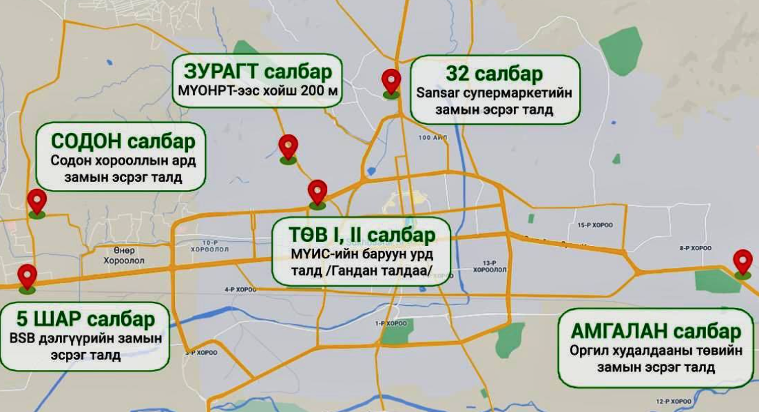 Japan Tok салбаруудын газрын зураг